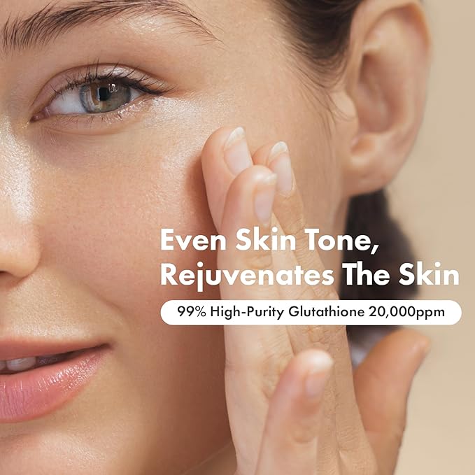 Glutathione Serum with 20,000ppm Glutathione, Niacinamide and hyaluronic acid, Dark Spot, Improve skin elasticity, Revitalize complexion, Korean Skincare, 30ml, 1.01 fl. oz.