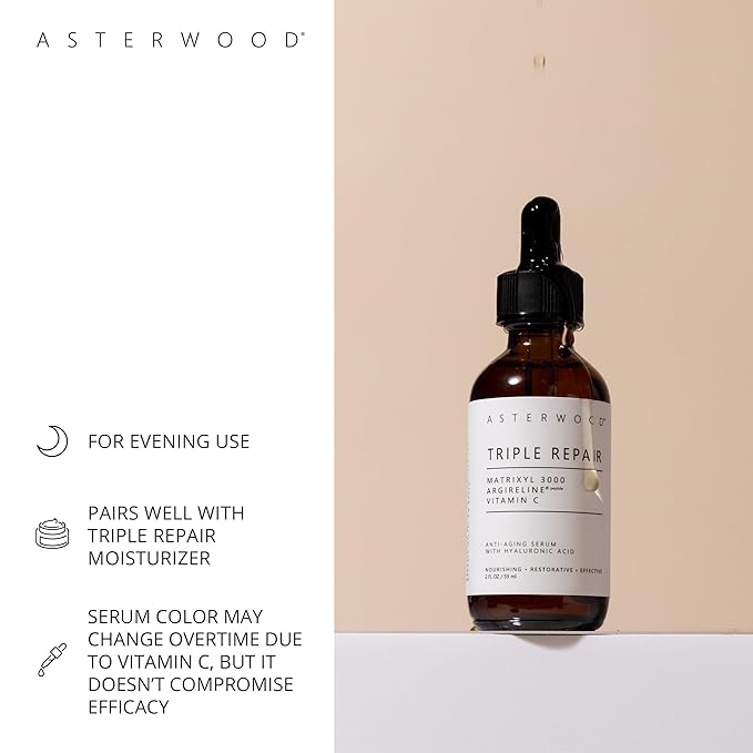 Asterwood Triple Repair Serum (1 oz) + Hyaluronic Acid Eye Serum