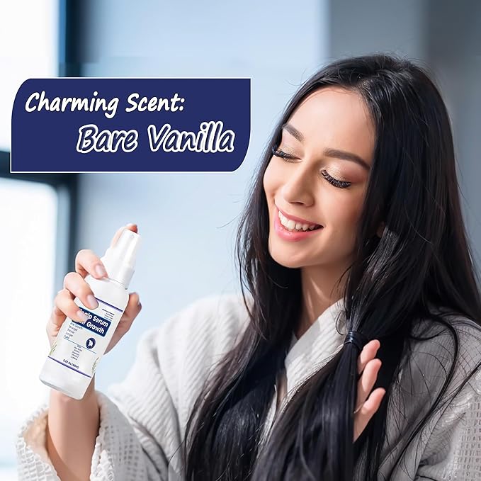 Dry Scalp Serum for Hair Growth - Improves Scalp Health to Promote Hair Grow Longer Thicker Stronger Fuller & Shinier, Hair Scalp Oils for Hair Growth Non-greasy, No Sticky Residue.