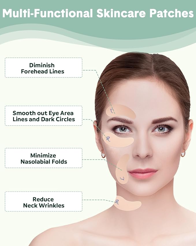 Reusable Eye Patches, Silicone Under Eye Patches with Lifting Effect to Reduce Wrinkles and Fine Lines, Pair with Metal Eye Cream Applicator,Tin Case