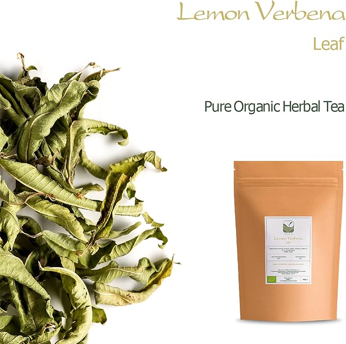 Lemon Verbena Organic Herbal Tea - Handpicked Cedron Loose Leaf Tea - Luisa Verveine or Luiza Leaves - Cedron Herb Dried Lemon Verberna Tea Lemon Verbena Tea Leaves Lemon Tea Leaves