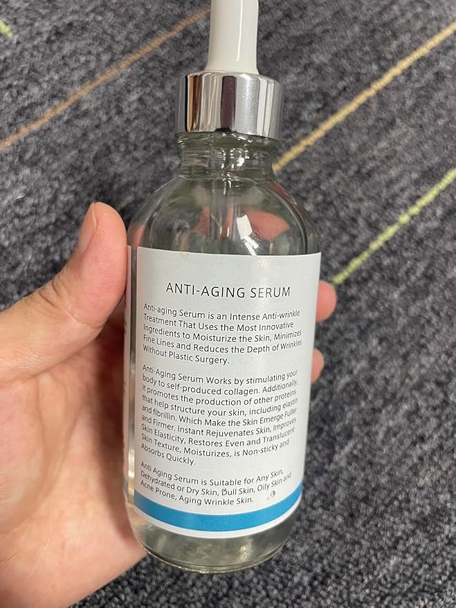 Facial Serum in A Bottle with Vitamin C & Collagen, Face Serum Anti Aging & Instant Face Tightening, Boost Skin Collagen, Reduce Wrinkles & Plump Skin