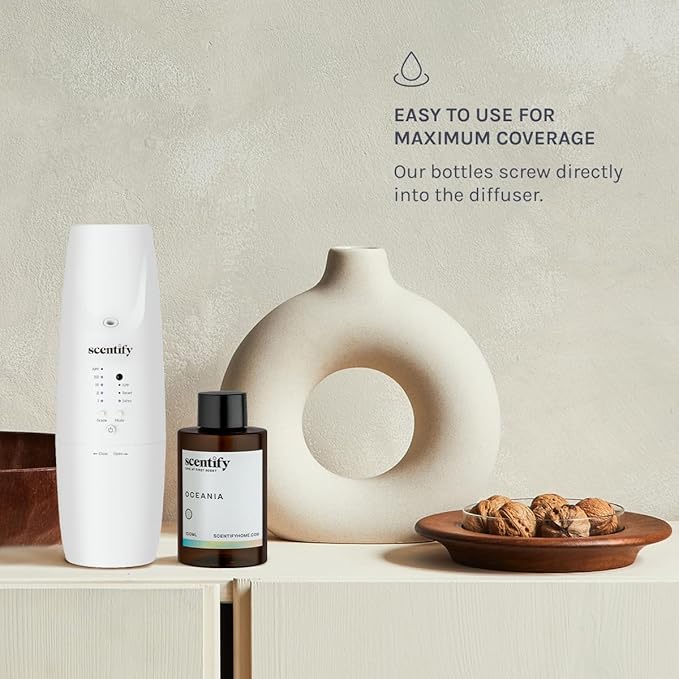 Scentify Oceania Aroma Oil Refill Scent for Oil Diffusers - Orange, Apple, White Tea, Lavender Scents - Luxurious Relaxing Aromatherapy Diffuser Fragrance 100ml, 3.38 oz