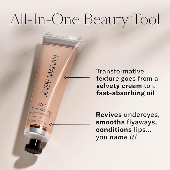 Josie Maran Whipped N' Ready to Glow Body Care Set - Includes Argan Intensive Creamy Oil, Face Cream & Body Butter - Nourishes, Hydrates & Firms Skin - Radiance-Boosting Gift Set (3 Count)