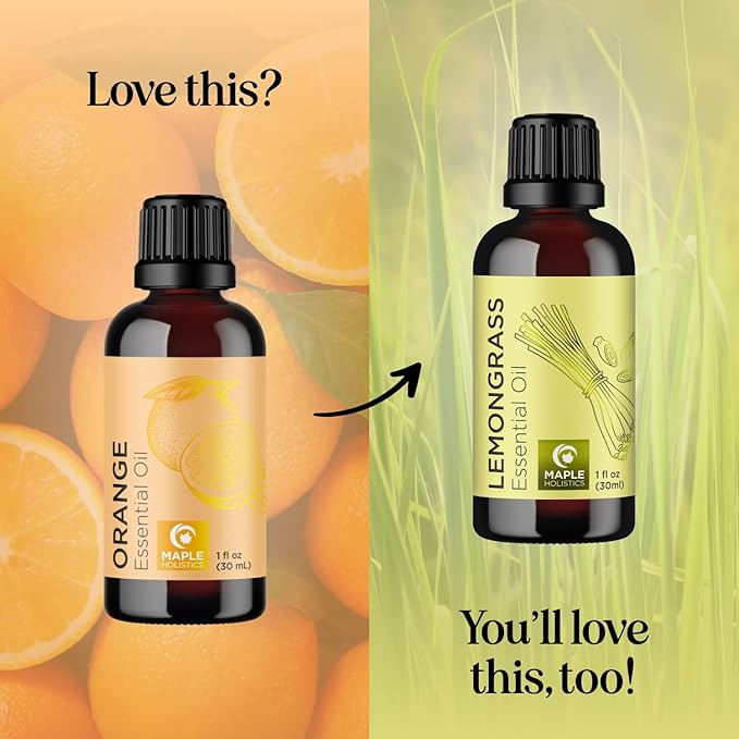Pure Sweet Orange Essential Oil - Cold Pressed Orange Oil Essential for Diffuser Humidifier and Skin Use - Aromatherapy Diffuser Oil and Cleansing Citrus Essential Oil for Hair Skin and Nails