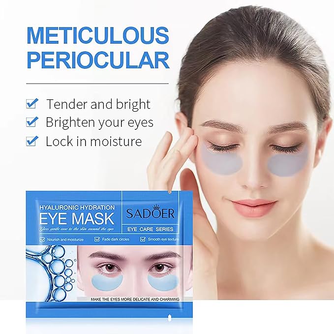 Eye Mask Skincare For Puffy Eyes With Hyaluronic Acid, Eye Bags Treatment For Women