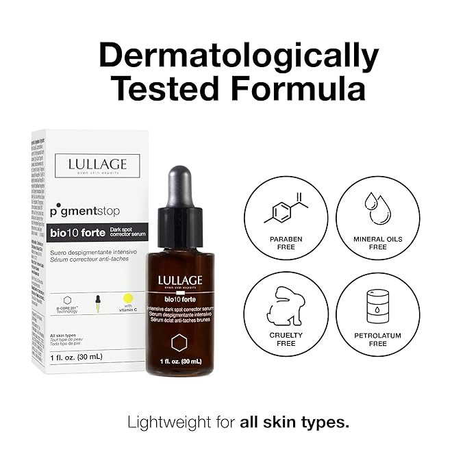 Lullage Dark Spot Corrector Serum and Eye Cream - Even Skin Tone, Reduces Dark Spots, Puffiness & Dark Circles, with Vitamin C & B-CORE 221™ Technology - Dermatologically Tested & Cruelty-Free