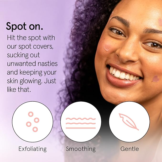 grace & stella Pimple Patches for Face- Heart Hydrocolloid Zit Stickers that Help Soothe & Conceal Breakouts - Colorful Covers for Acne Prone Skin - Dermatologist-Tested, Vegan (Heart, 72 Count)