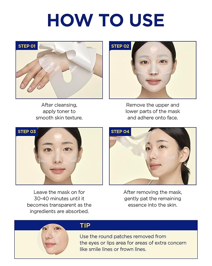 CKD Vita C Teca Blemish Shot Face Gel Mask with Vitamin C & Centella Asiatica (5ea) - Korean Hydrogel Mask for Glass Glow Skin, Dark Spot Treatment, and Blemish Treatment. Korean Skincare Routine