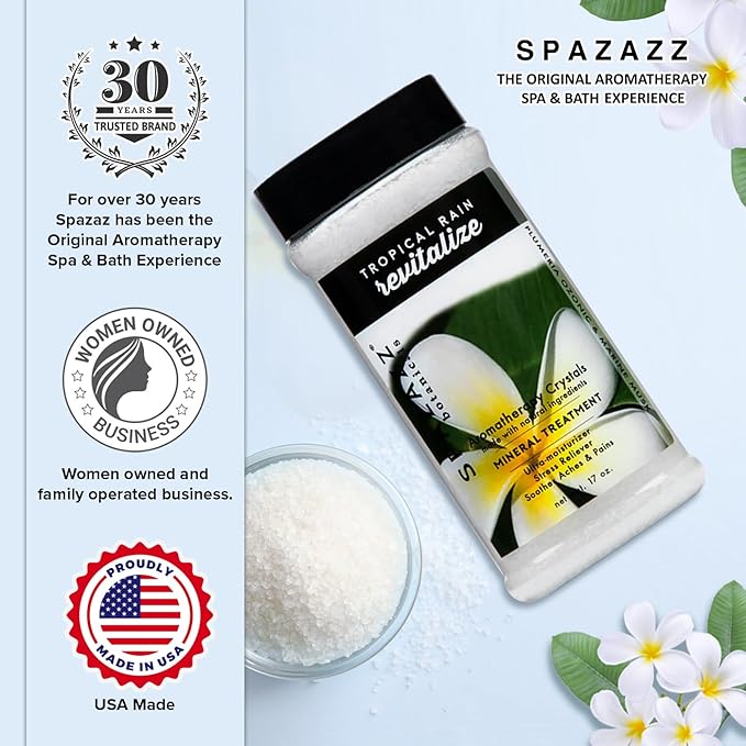Spazazz 7370C Spa and Bath Crystals, Tropical Rain