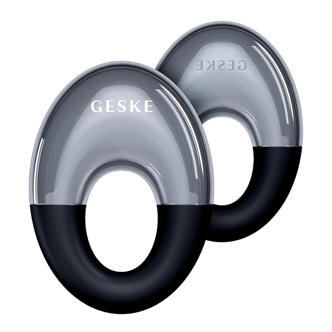 SmartAppGuided™ Cool & Warm Eye Massager | 7 in 1 | Multifunctional Massager | Eyes & Face | Battery-free Cooling & Warming | Firms, Relaxes & De-Puffs Skin | Ring-shaped Design for Easy Grip