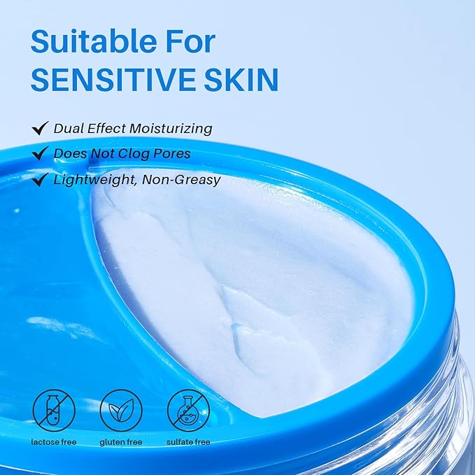 Day & Night Cream set, Oil-Control Nourishing Face Cream with Blue copper Peptide + Firming Renewal Night Cream with Panthenol, Universal 2-in-1 Formula for All, 3.4 Oz