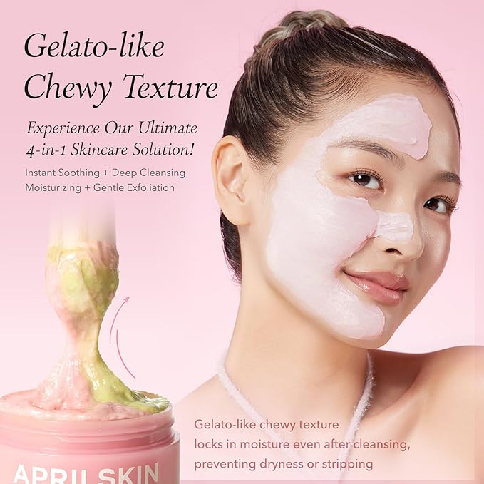 APRILSKIN Pink Aloe Facial Polish Cleanser with Vita Toner and Mucin Serum