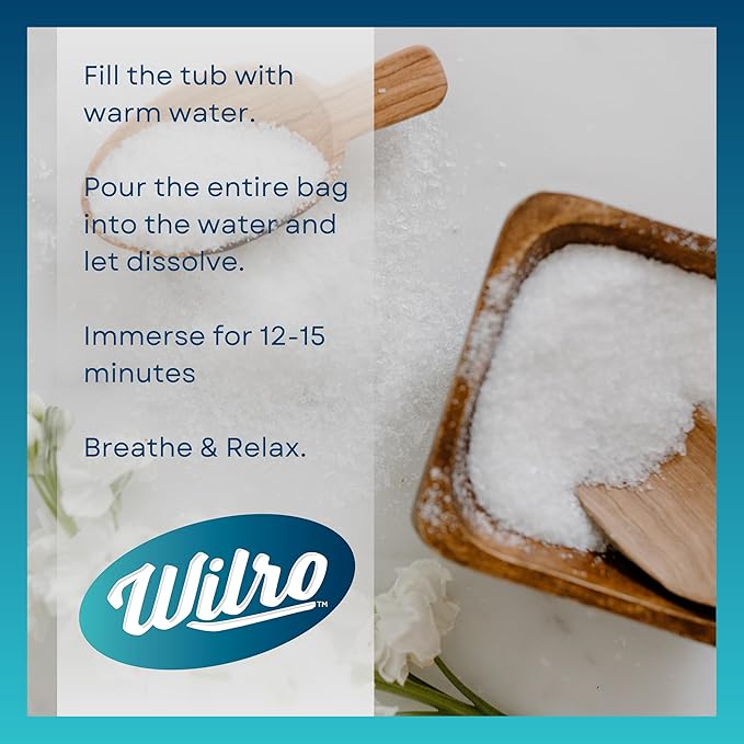 Wilro Soothing, Aromatic Bath Salts, 3 Pack, Menthol Spearmint (Menthol Spearmint)