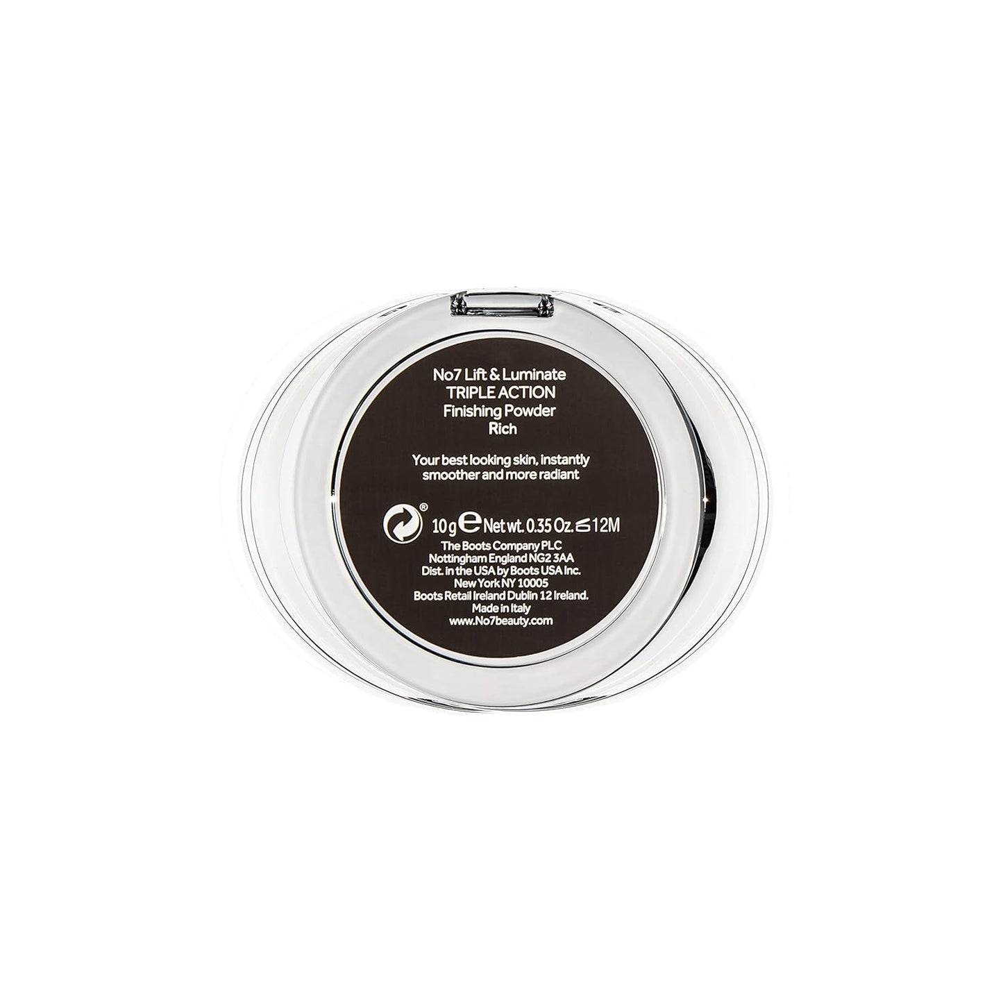 No7 Lift & Luminate Triple Action Powder - Rich - Pressed Makeup Setting Powder for Face - Compact Setting Powder Reduces the Appearance of Fine Lines & Enhances Glow (10g)