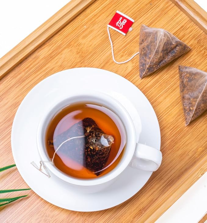 Premium 60 Chaga Tea Bags,100% Pure Siberian Wild Harvest Chaga Mushroom,No Additives,Caffeine Free.