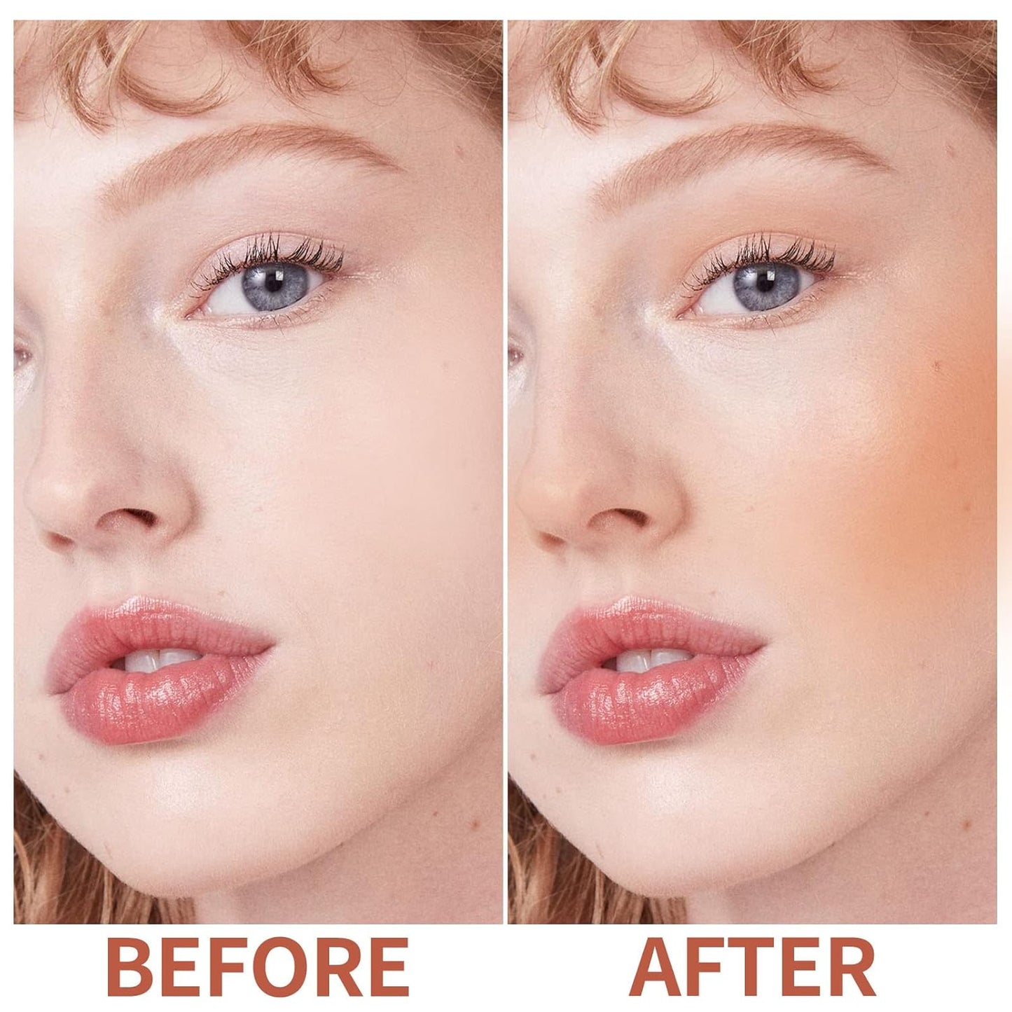 Boobeen Cream Blush Stick for Cheek Makeup, Multi Stick Makeup Face Blush Stick Matte Natural, Lightweight Buildable Blush Makeup Stick for Cheeks Eyes and Lips, Nude Creamy Formula