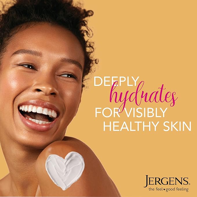 Jergens Nourishing Honey Dry Skin Moisturizer, with Illuminating Hydralucence Blend, Skin Nourishing Formula, Dermatologist Tested, 16.8 Oz, Pack of 4
