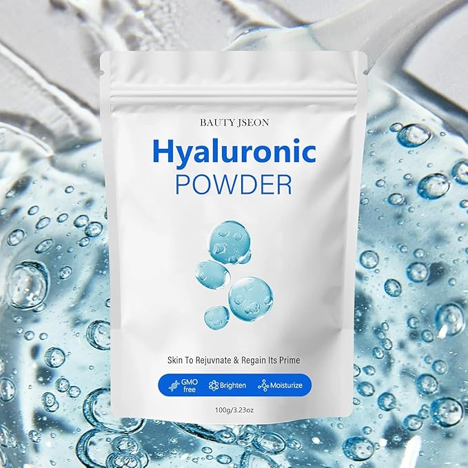 BAUTY JSEON Hyaluronic Acid Powder,Hyaluronic Acid Powder for Skin Care, Water Soluble,Anti-Aging Skincare,Moisturizing Facial for Men and Women