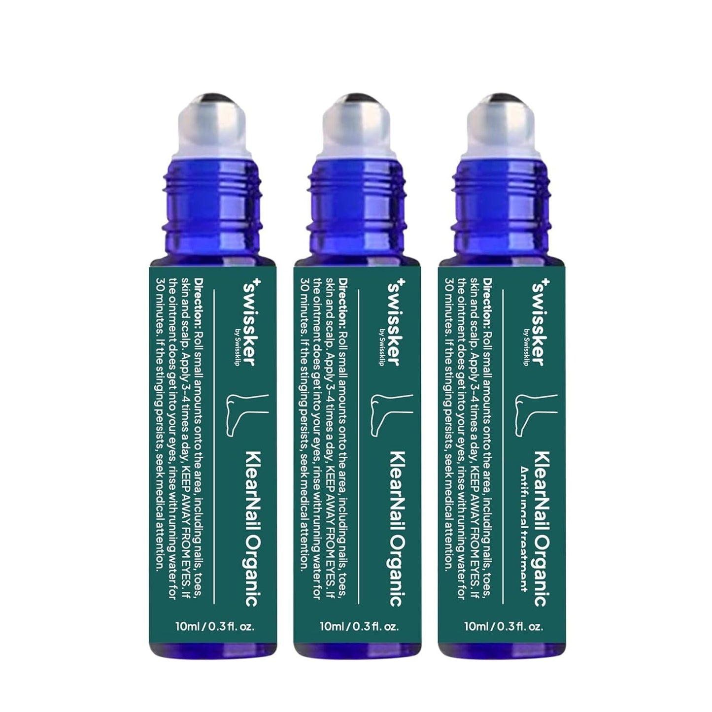 Swissklip Medi-Care Toenail Stick I KlearNail Treatment | Natural Solution for Healthy Nails I Suitable For Foot, Toe, and Fingernail I For Brittle Toenails – 10ml / 0.3 Fl. Oz. Pack 3 - Made in USA