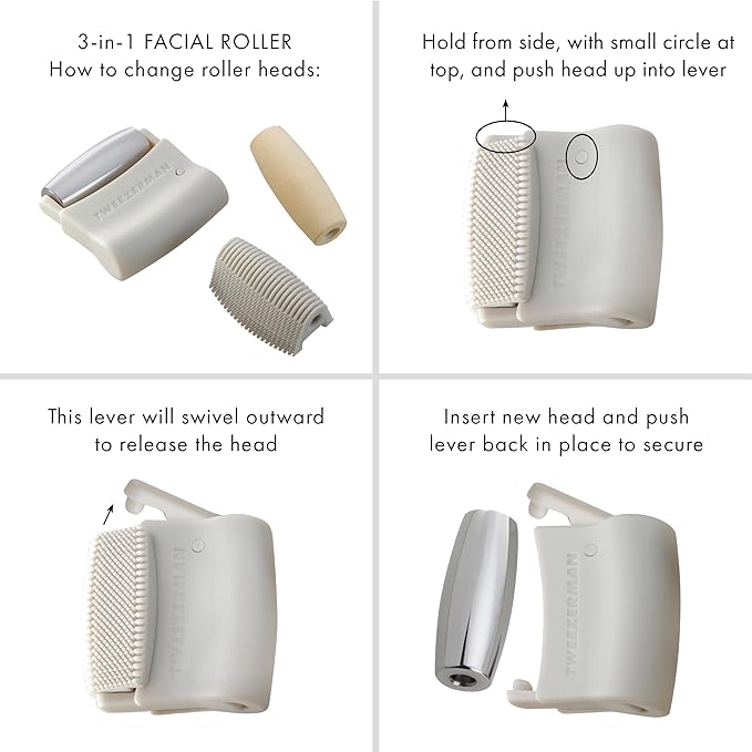 Tweezerman 3-in-1 Facial Roller Set