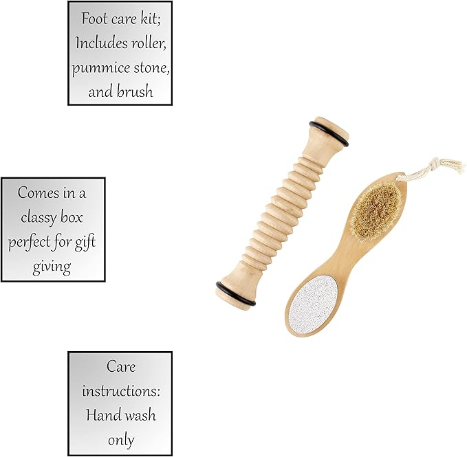 Santa Barbara Design Studio Body & Beauty Gift Set Pure Design Cardboard Book Gift Box, 2-Pieces, Best Foot Forward- Foot Care kit