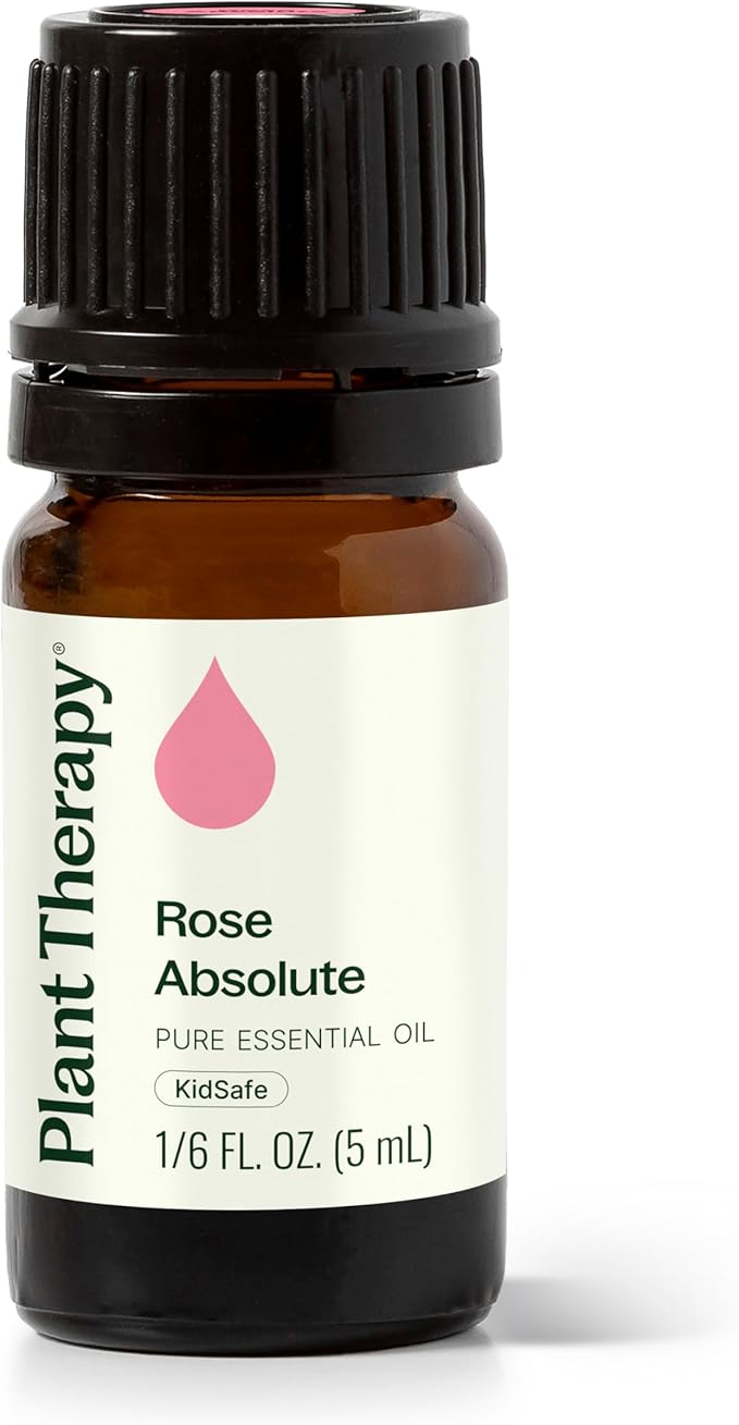 Plant Therapy Rose Absolute Essential Oil 100% Pure, Undiluted, Natural Aromatherapy, Therapeutic Grade 5 mL (1/6 oz)