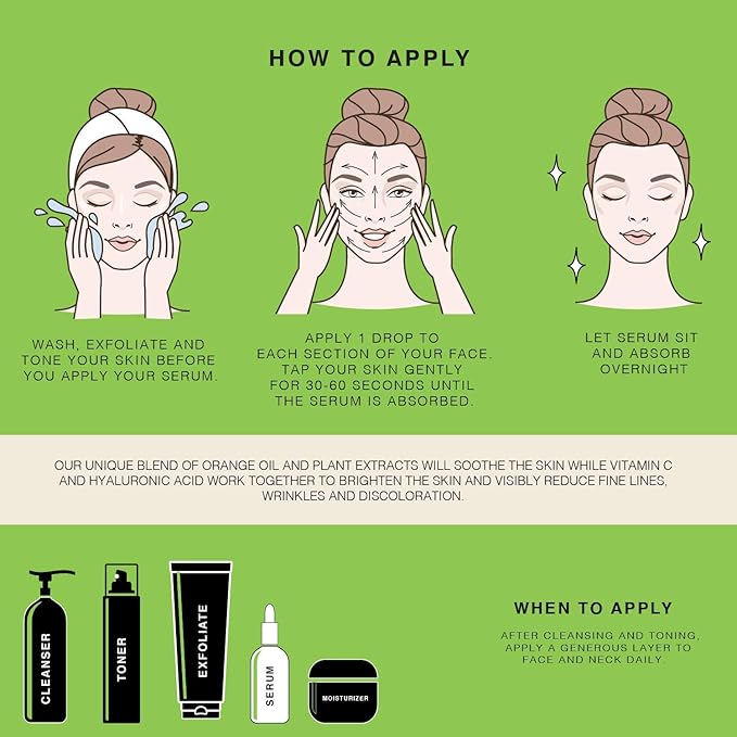 Face Serum | Hydration and Exfoliating Serum | 2 OZ (Hyaluronic Acid)