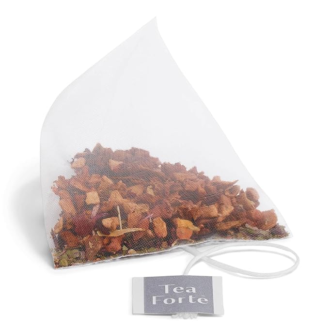 Tea Forte Watermelon Mint Cold Brew Iced Tea, Organic Caffeine Free 15 Sachet Infuser Tea Bags, Steeps in Cold Water