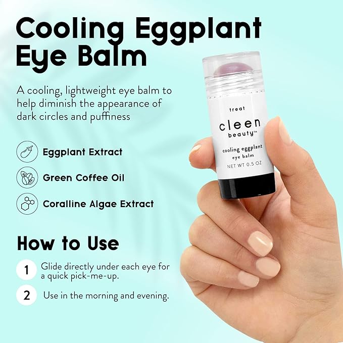 Cleen Beauty Everyday Essentials Skin Care Set | Blue Light Defense Serum + Cooling Eggplant Eye Balm + Rosehip Jelly Face Cleanser + Fragrance Free Face Wipes + Bakuchiol Antioxidant Renewing Serum