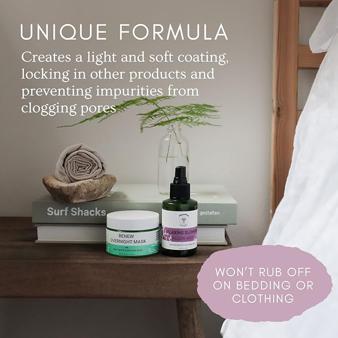 Doppeltree RENEW Overnight Face Mask with Aloe Vera Gel & Hyaluronic Acid, Anti Aging Hydrating Facial Mask for All Skin Types, Night Time Skin Care & Repair