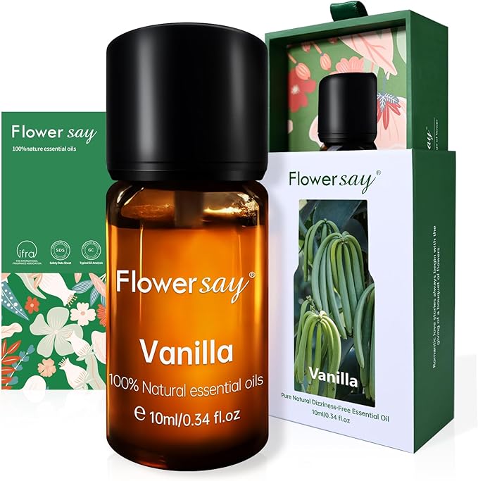 Vanilla Essential Oil 0.34Oz - 100% Pure Natural MAX Undiluted Premium Therapeutic Grade Essential Oils for Diffuser/Skin Care/Massage/Hair/Toenails