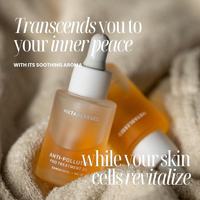 Anti-Pollution Pro Treatment Facial Oil | Bakuchiol + VC-IP | Repairs and Protects Blemished Skin, Restores Firmness & Elasticity. Cruelty-Free, Clean Beauty 1.01 fl. oz