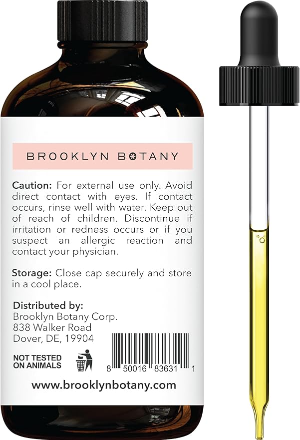 Brooklyn Botany Lemongrass Essential Oil - Huge 4 Fl Oz - 100% Pure and Natural - Premium Grade with Dropper - for Aromatherapy and Diffuser