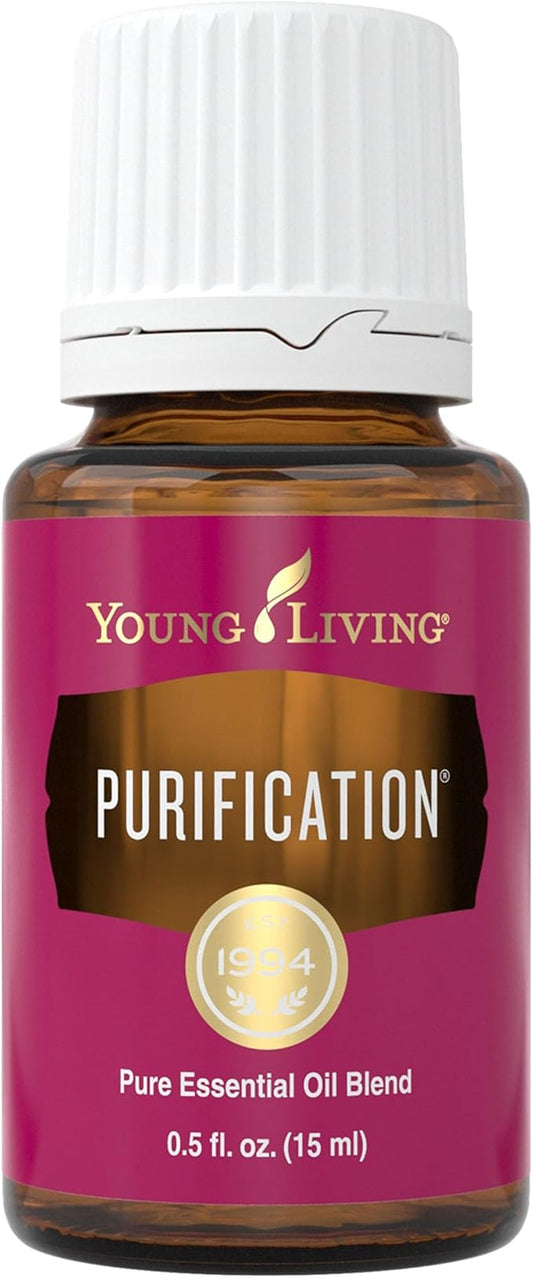 Young Living Purification Essential Oil 15ml | Soothing to Your Skin for Everyday Irritations | Laundry Boosting & Scent Neutralizing | Aromatherapy Diffuser & Freshener for Home