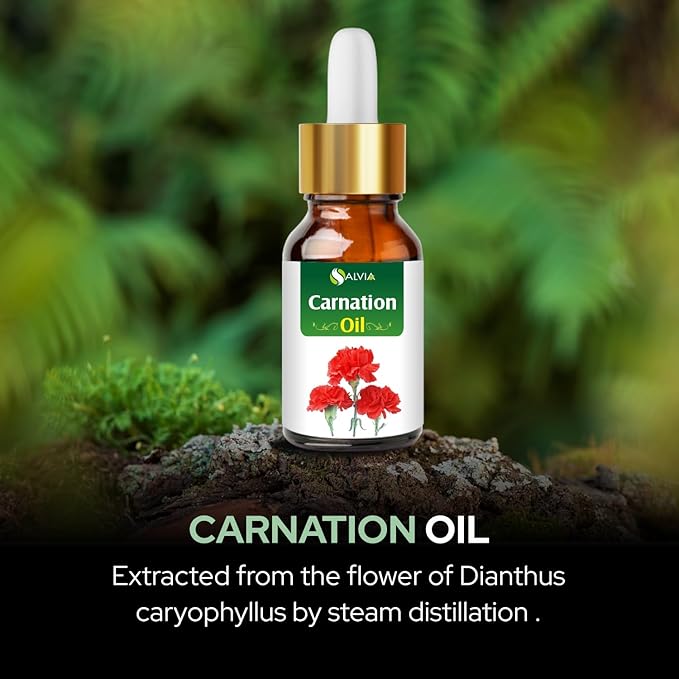 Carnation (Dianthus caryophyllus) Therapeutic Essential Oil with Dropper- 50ML/ 1.6 fl oz