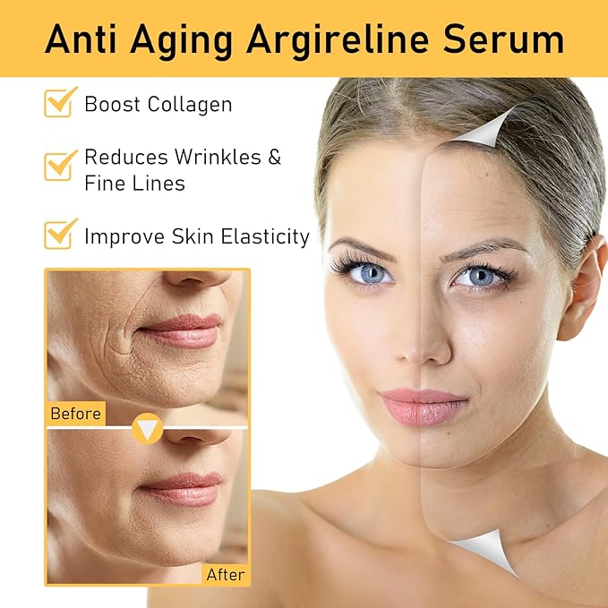 Argireline Serum For Oily Skin, Advanced Anti-Wrinkle Facial Serum For Women, 30 ML/ 1 PCS Moisturizing Argireline 10% Solution For Face, Argireline Peptide.