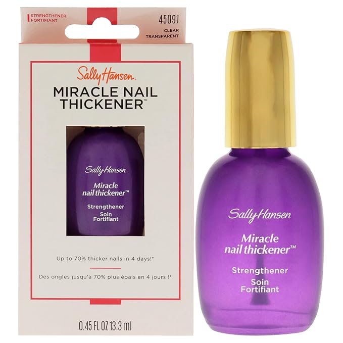 Sally Hansen Miracle Nail Thickener™, Nail Strengthener, Includes Calcium and Ceramic Gel Formula