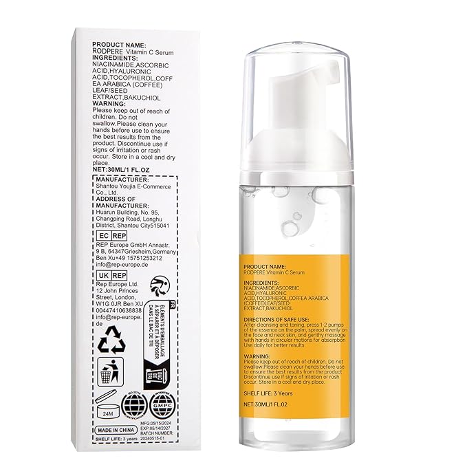 Super Vitamin C Serum For Women Over 70, Anti Wrinkle Vitamin C Retinol Serum For Mature Skin, Dark Spot, Age Spot, Fine Lines, 30ML.