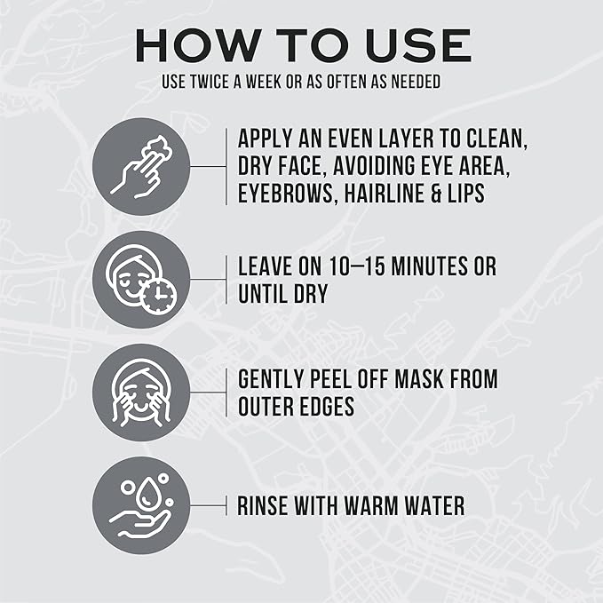 Freeman Exotic Blends Hawaiian Black Salt Peel Off Facial Mask, 6 fl.oz./175 mL Tube