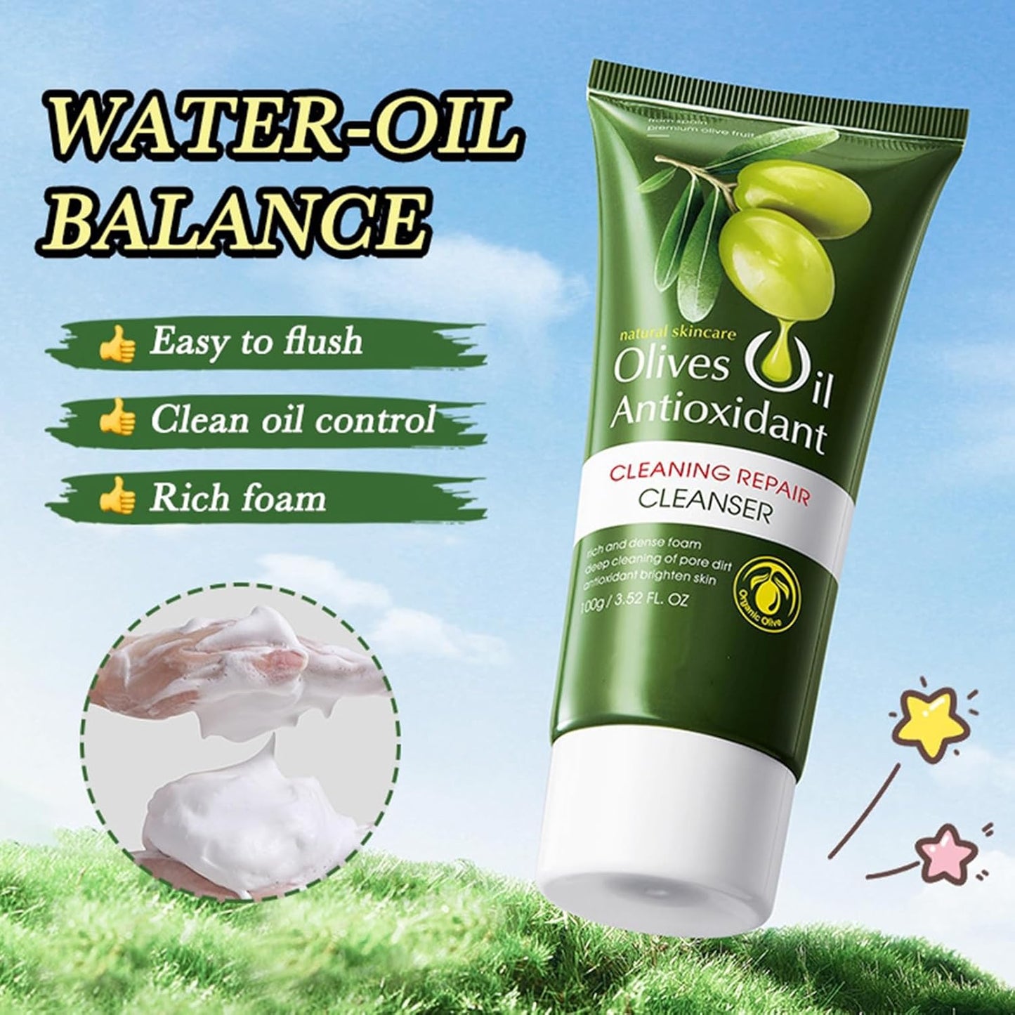 Olive Oil for Skin, 5Pcs Olive Oil Face Skincare Kit, Skin Care Products Set With Olive Oil for Face and Body, Skin Care Routine Kit for Women, Olive Oil Moisturizer, Skin Care for Dry Skin