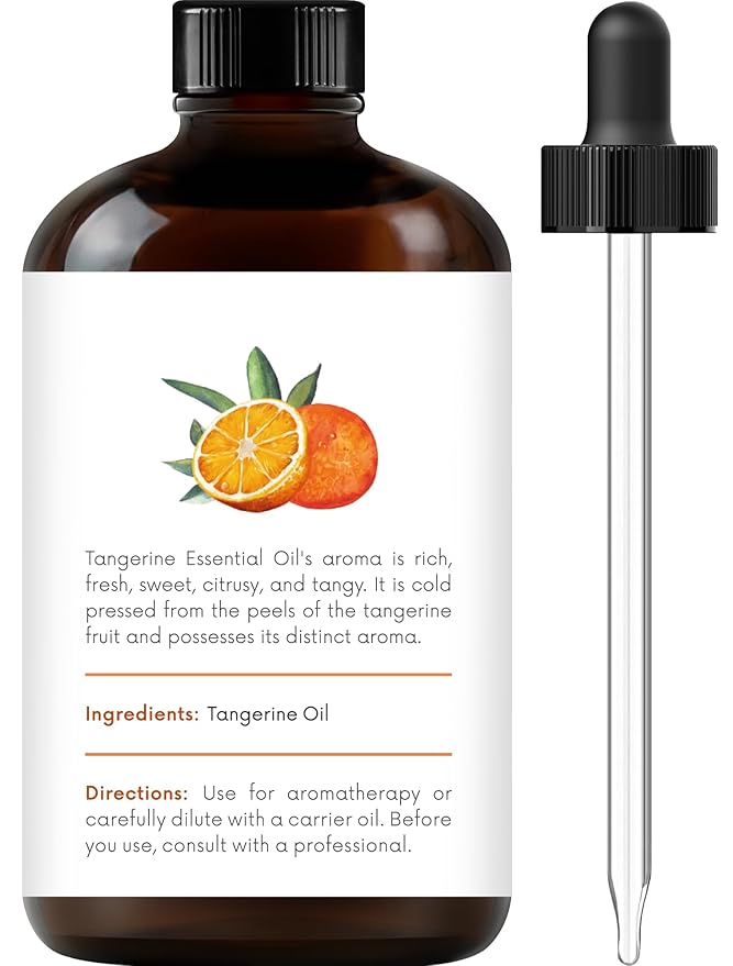 Handcraft Blends Tangerine Essential Oil - Huge 4 Fl Oz - 100% Pure and Natural - Premium Grade Essential Oil for Diffuser and Aromatherapy