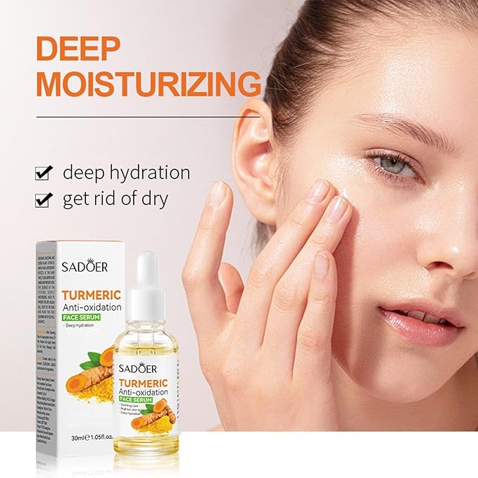 Turmeric Skincare Set, Ginger Root Extract, Reduce Oil Secretion, Regulate Oil and Water Balance, Radiant Skin, Valentine's Day & Festive Set