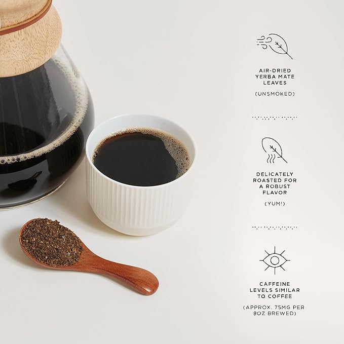 Katú Kojoi Premium Organic Yerba Mate Tea, Slow Roasted, Unsmoked, Air Dried, Loose-Leaf, Aged, Natural Energy, 16 oz (454g)