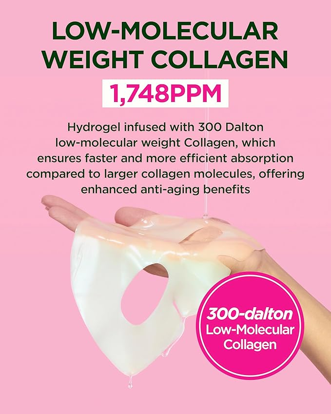 CKD Retino Collagen Boosting Hydrogel Face Mask (5ea) - Korean Overnight Jelly Mask for Glass Skin, Deep Moisturizing, and Pore Minimizing with Retinal & Low Molecular Collagen. Korean Skin Care