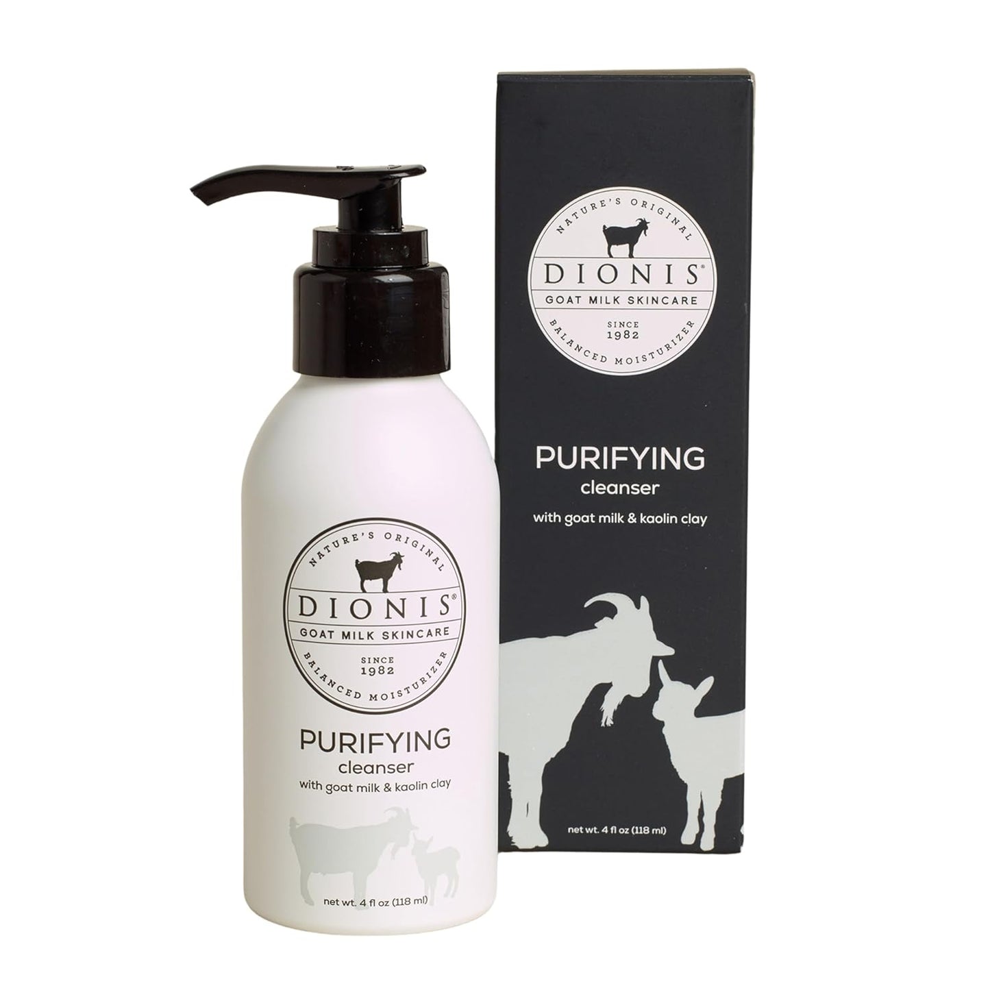 Dionis Goat Milk Skincare 4 fl oz Purifying Cleanser - Cruelty Free, Paraben Free, For All Skin Types