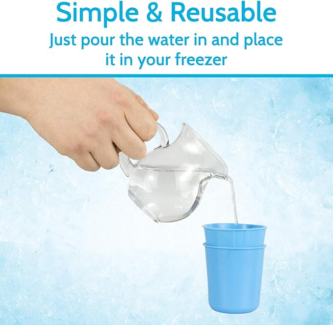 Arctic Flex Ice Cups & Roller - Portable Face Icing Tool, Silicone Massager for Skin Care, Reduces Puffiness & Enhances Beauty