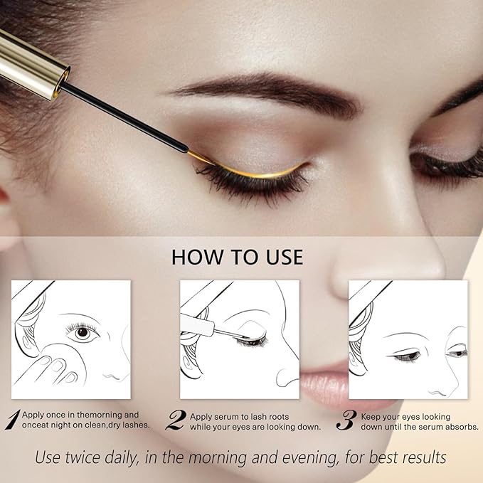 Eyelash Growth Serum – 15 Plant Extracts for Longer Lashes, Natural Beauty Enhancement,eye lash serum growth