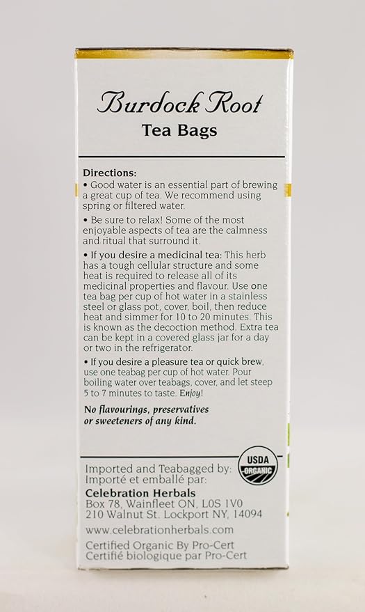 Celebration+Herbals%2c+Tea+Bags+Burdock+Root%2c+24+Count