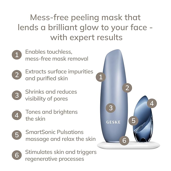SmartAppGuided™ Touchless Magnetic Peeling Mask 5 in 1 | Magnetic Face Mask | Removes Impurities | Facemask | Pore Cleansing | Skincare for All Genders | Best of Face Masks | Clean Skin Glow